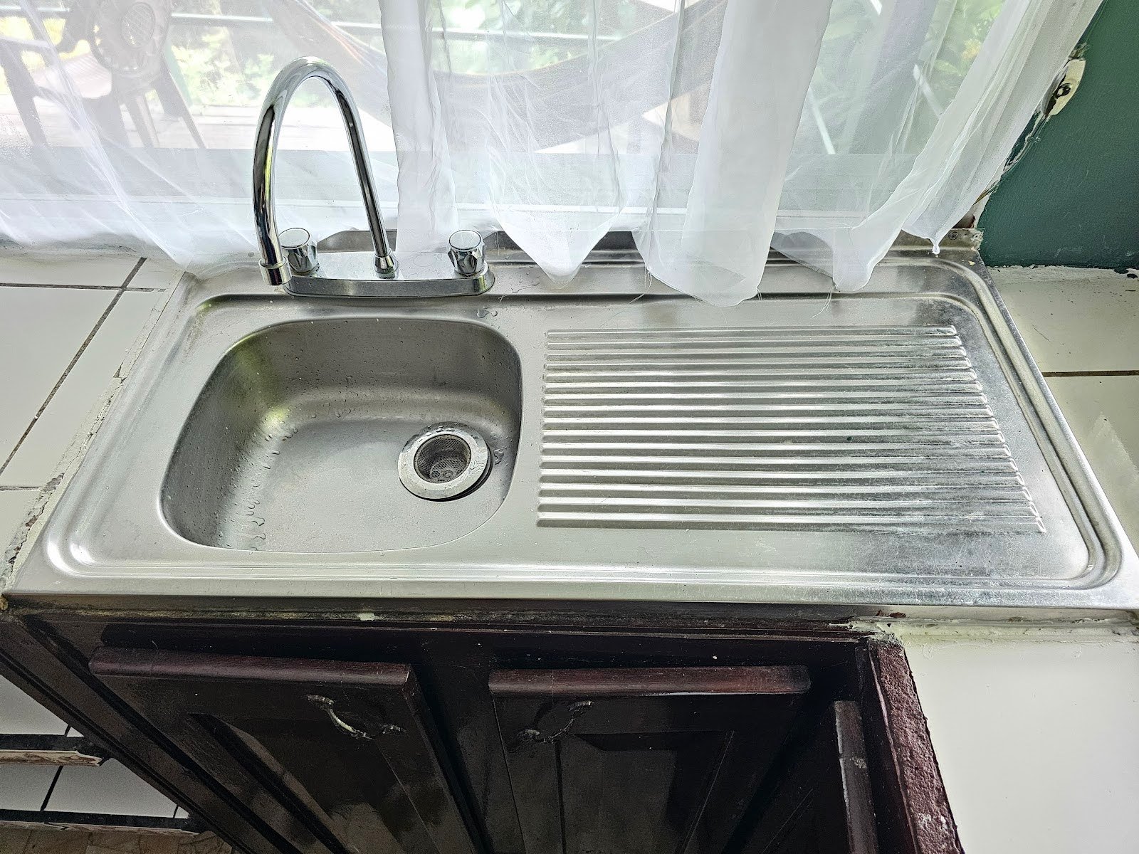 Stainless Drop-In Kitchen Sink with Drip Tray