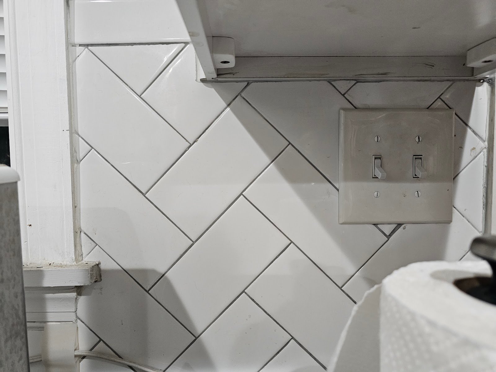 Tile Backsplash on a Herringbone Pattern - Part II