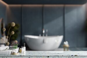 Bathroom remodel in Washington DC using low-maintenance materials for daily use