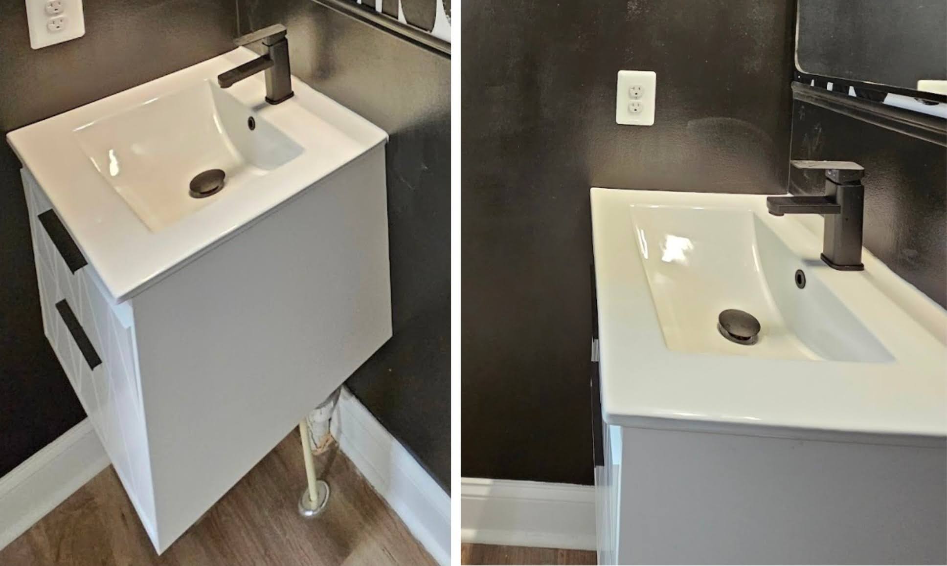 Black and White Bathroom Vanity - Part I