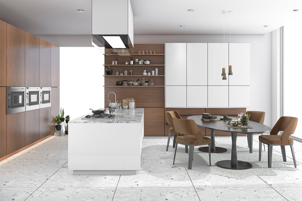 Modern Kitchen Upgrades with quartz countertops and updated cabinetry in Montgomery County MD