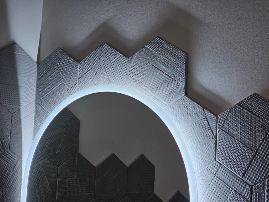 Premium hex wall tiles creating a sleek and contemporary wall finish