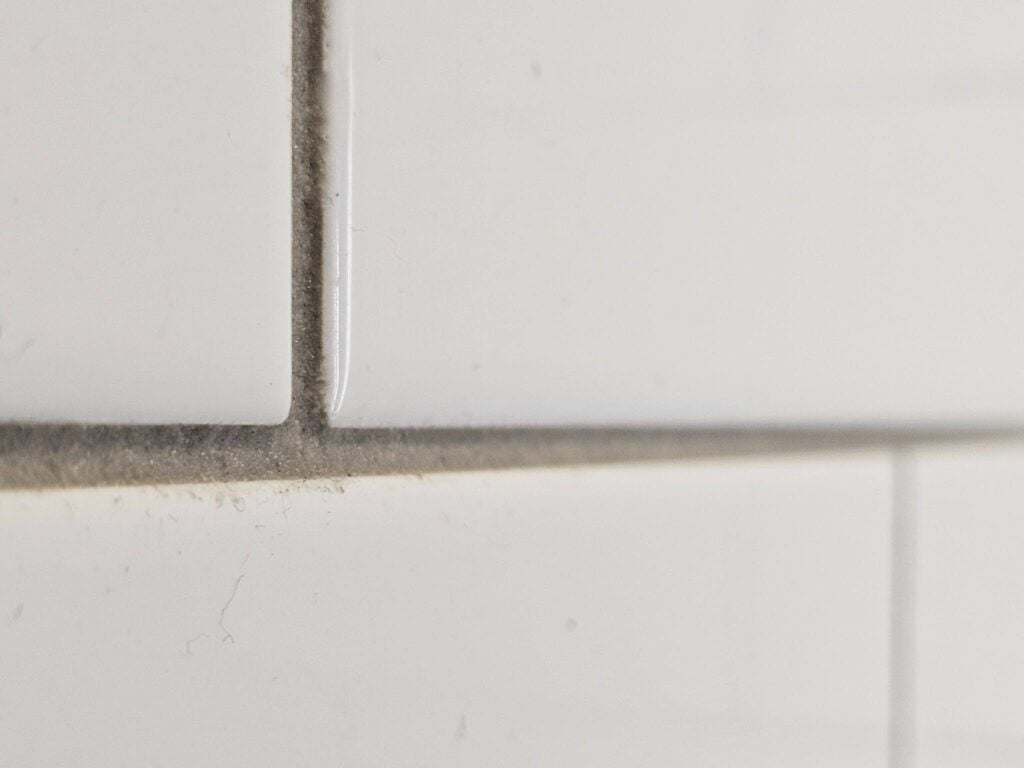 larger joints use sanded grout